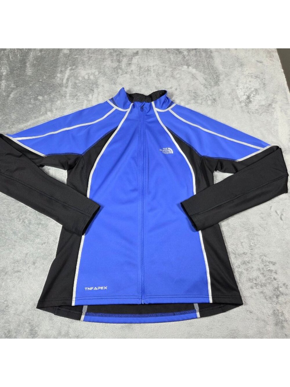 The North Face Jacket Womens L Blue Black Apex Climateblock Lightweight Running